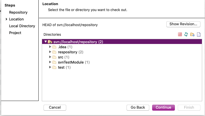 smartsvn checkout setup