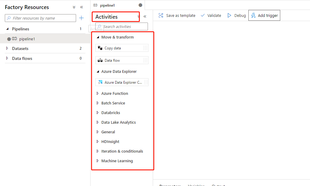 Azure Data Factory（一）入门简介