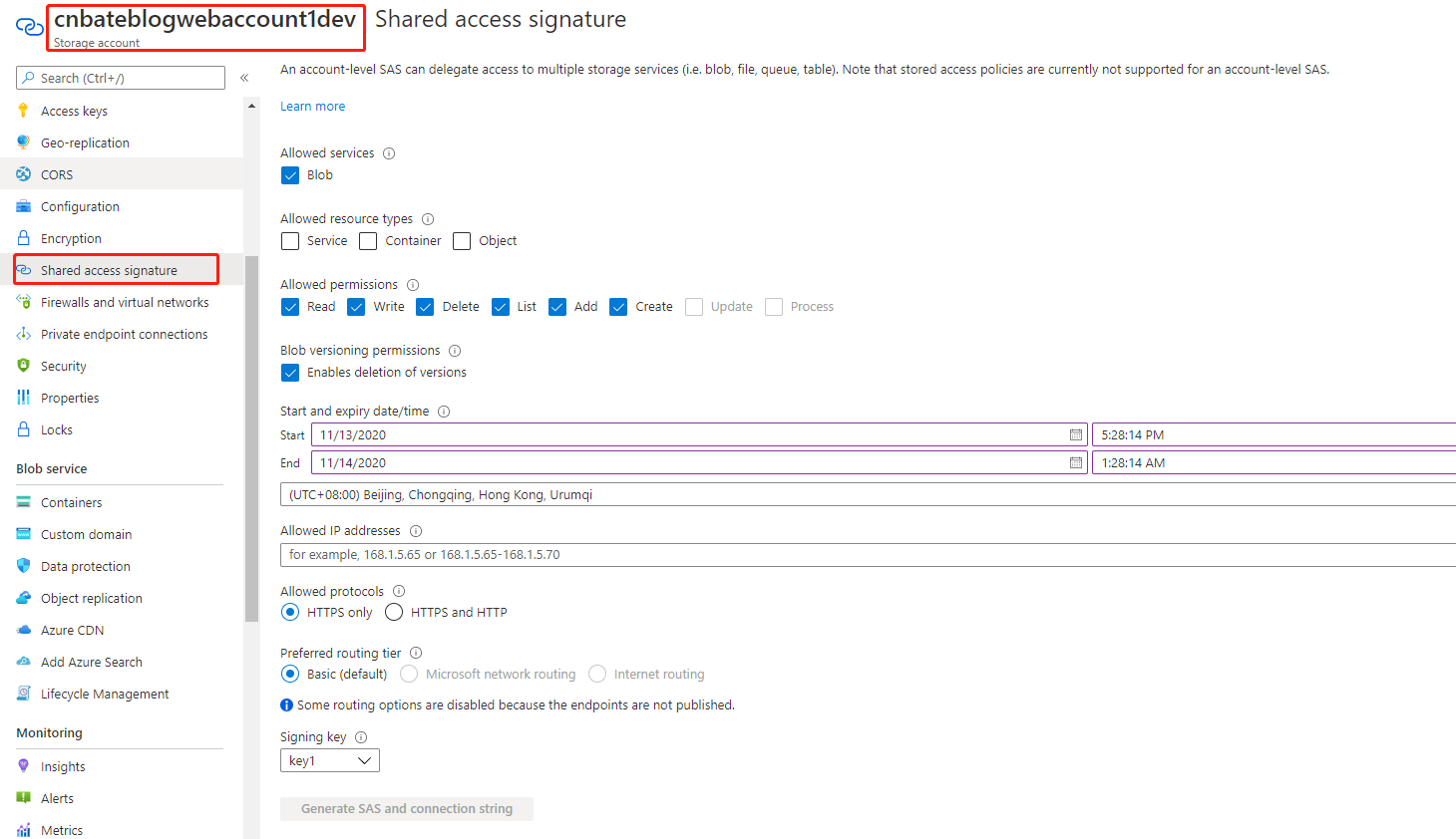 Azure Data Factory（五）Blob Storage 密钥管理问题