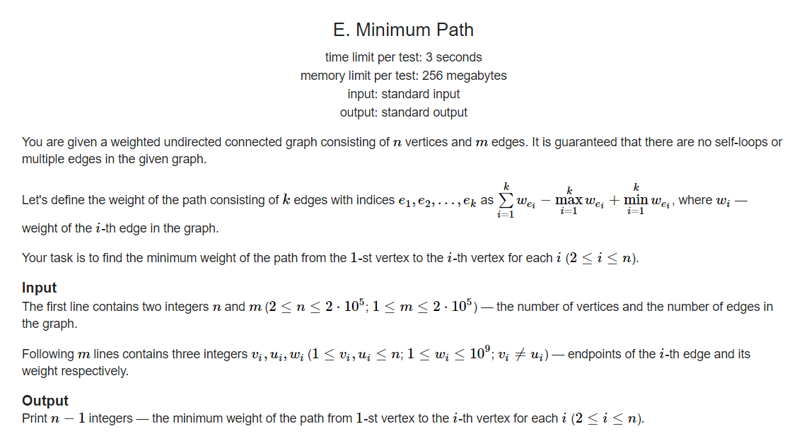 E Minimum Path Educational Codeforces Round 102 Rated For Div 2 Lecoww 博客园