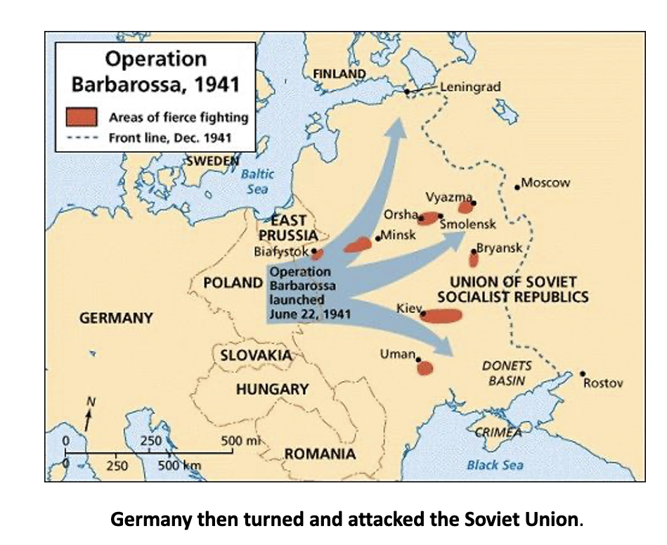 Карта нападения Гитлера на СССР. План Барбаросса 1941. Операция Барбаросса карта. Карта плана Барбаросса 1941.