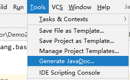 IDEA生成JavaDoc1