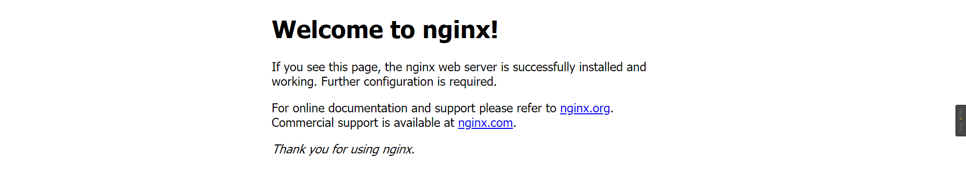 Welcome to nginx!