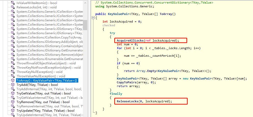 ConcurrentDictionary-ToArray