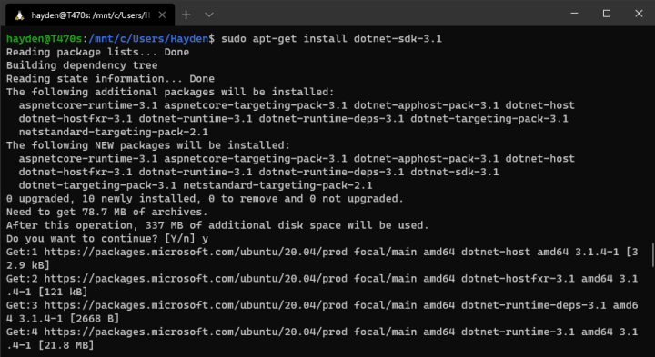 Install the .NET SDK