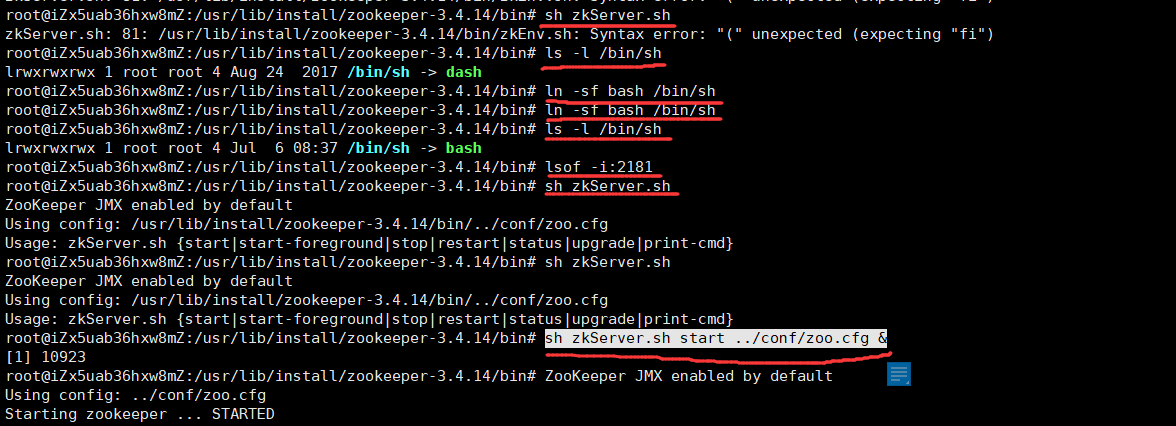 zookeeper-bin-zkenv-sh-syntax-error-unexpected-expecting-fi
