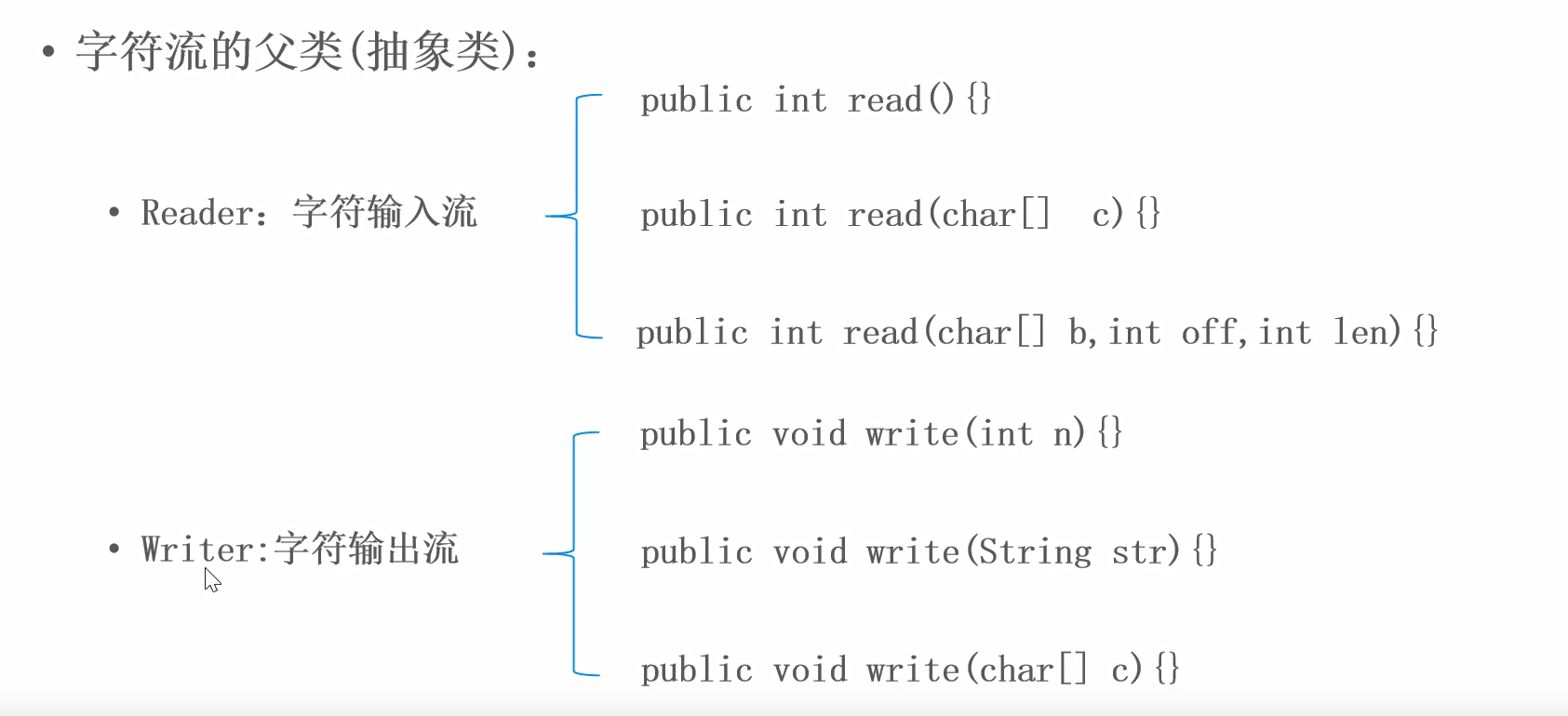 字符流抽象类