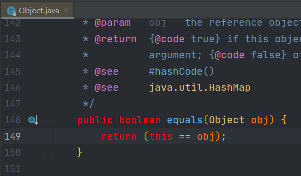JDK中equals方法源码