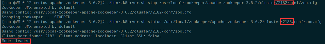 zookeeper服务状态