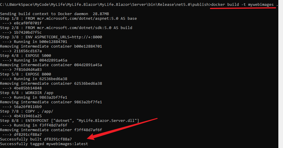 【Azure Developer】已发布好的.NET Core项目文件如何打包为Docker镜像文件