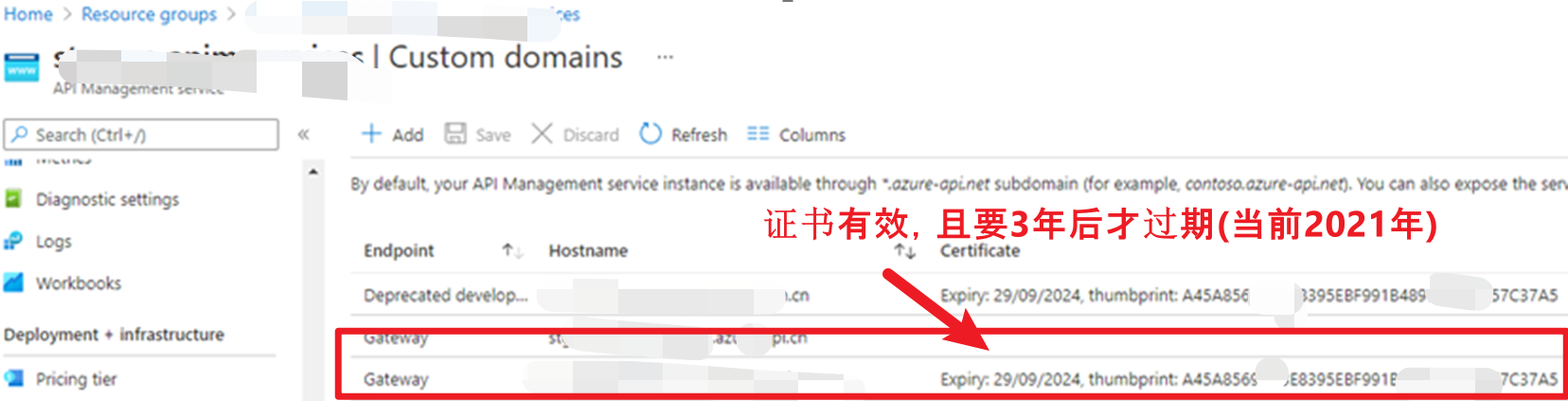【Azure API 管理】在APIM中使用客戶端證書驗證API的請求，但是一直提示錯誤"No client certificate received."