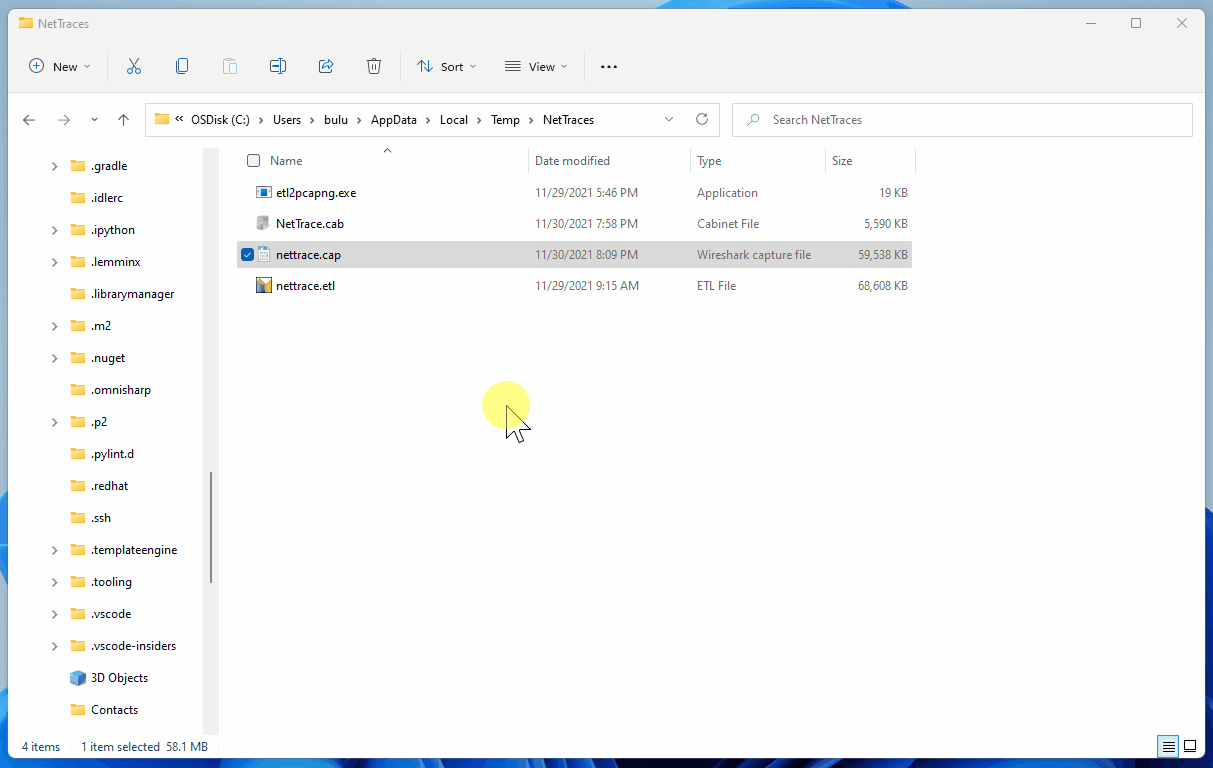 【Azure 环境】在Windows环境中抓取网络包(netsh trace)后，如何转换为Wireshark格式以便进行分析第3张