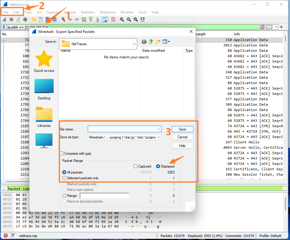 【Azure 环境】在Windows环境中抓取网络包(netsh trace)后，如何转换为Wireshark格式以便进行分析第4张