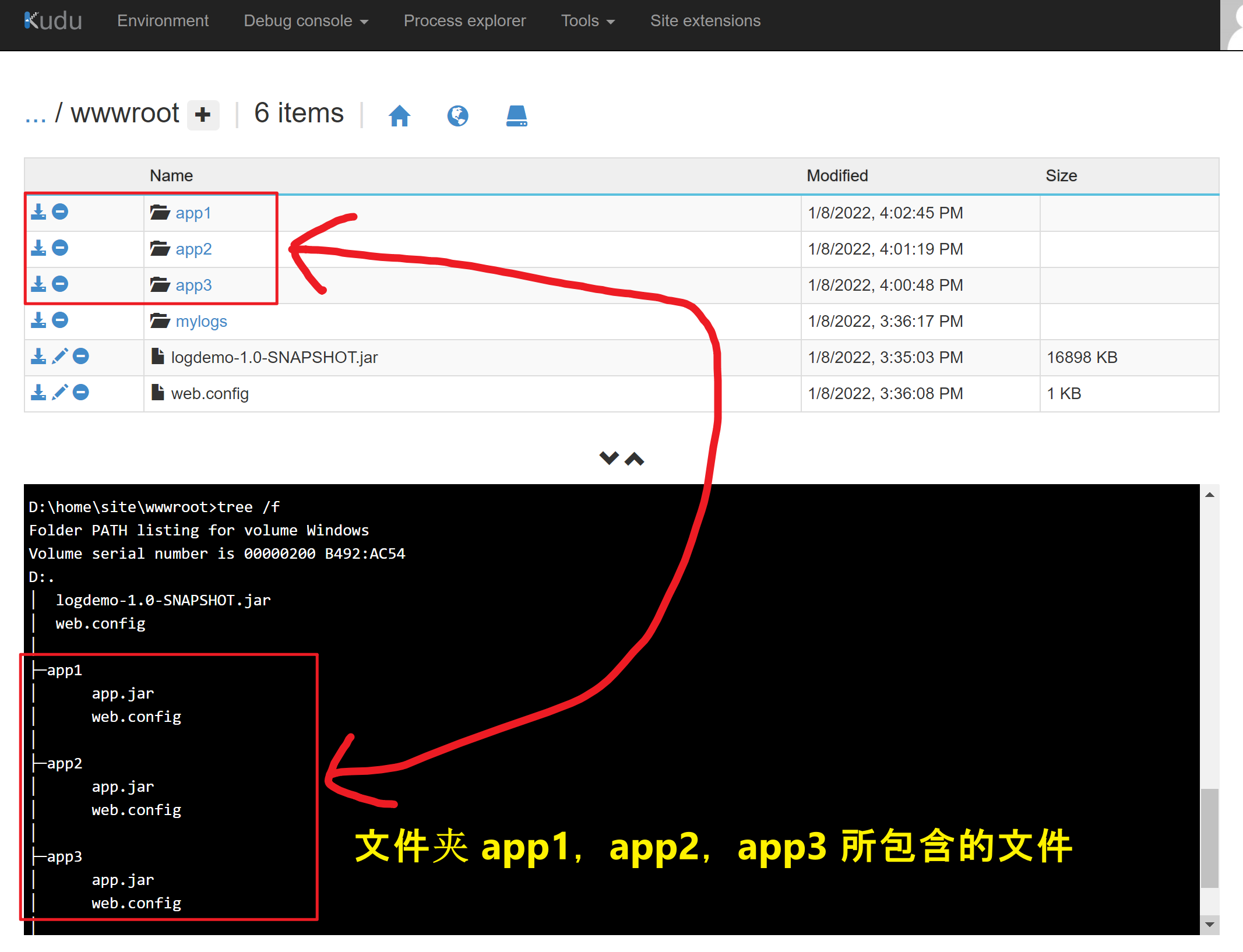 【Azure 应用服务】一个 App Service 同时部署运行两个及多个 Java 应用程序(Jar包)第3张