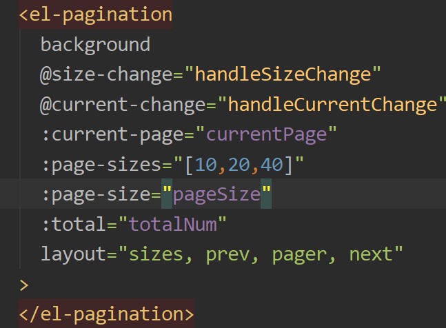 Vue+ElementUI 分页器el-pagination的使用方法第2张