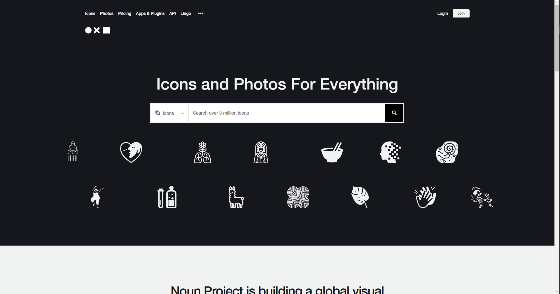 The Noun Project旨在创建一个收录、并可免费使用高清符号图示的媒体库。项目自实行以来，所收入的数量与日俱增，每天都有来自世界各地的设计师提交新作品。需要注意的是，The Noun Project 提供的格式是SVG，所以您必须配合Adobe Illustrator或CorelDraw等工具来使用。