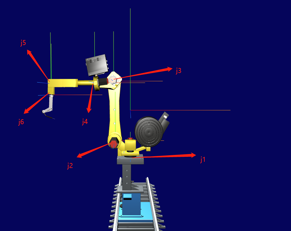 在浏览器上实时显示机械臂运动，treeJS机械臂运动第2张