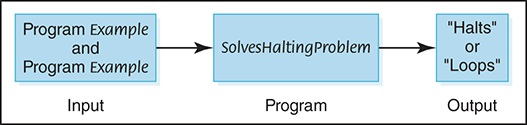 FIGURE 18.7 Proposed program forsolving the halting problem