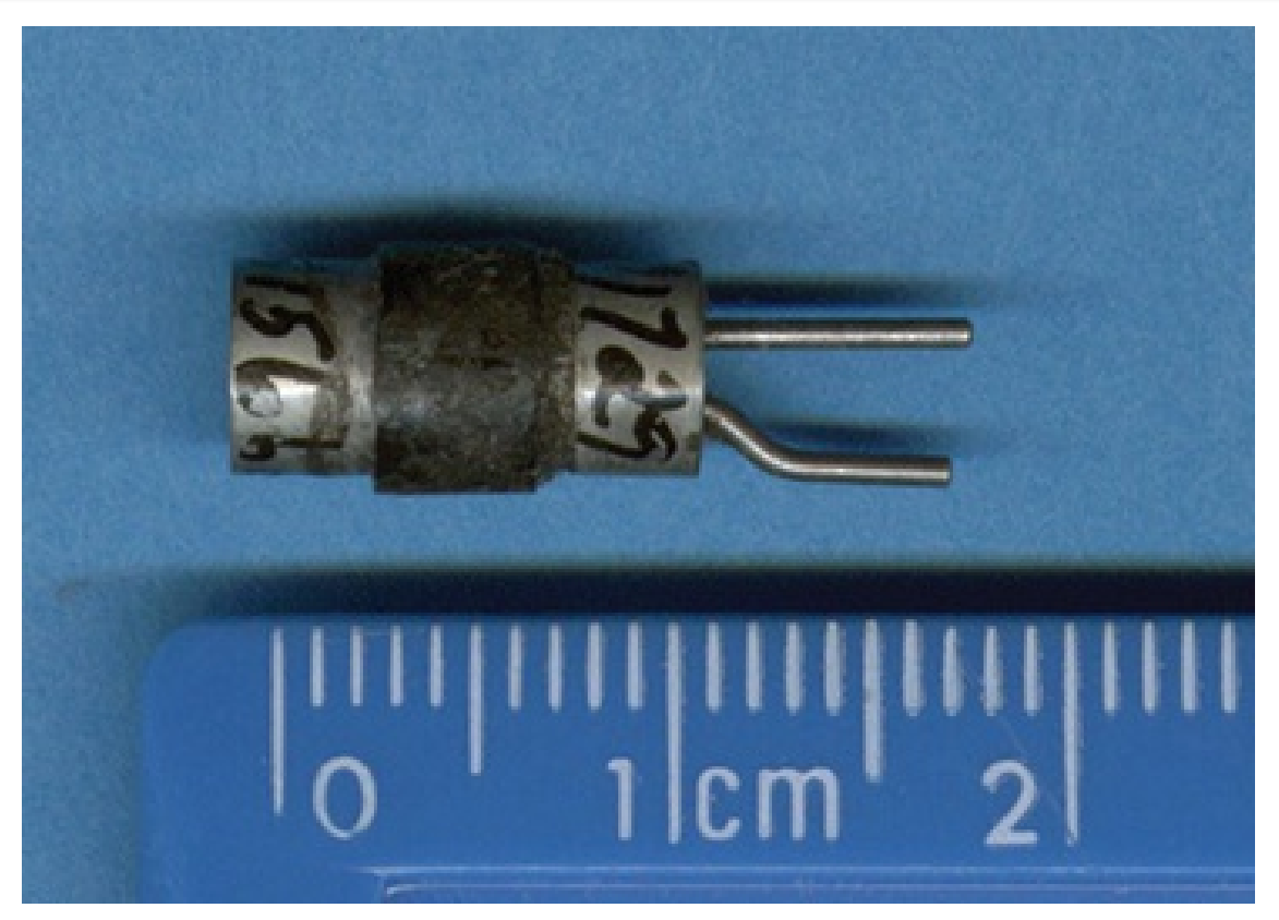 FIGURE 1.7 A transistor, which replaced the vacuum tube