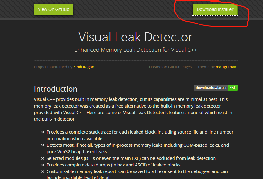 C++ -- VLD(Visual LeakDetector)内存泄露库的使用第1张