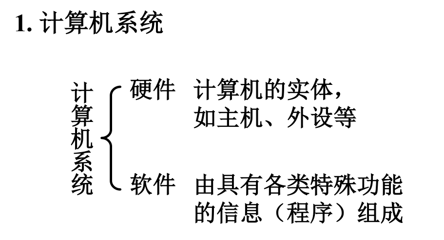 计算机系统的组成