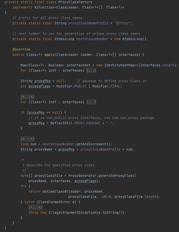 ProxyClassFactory类