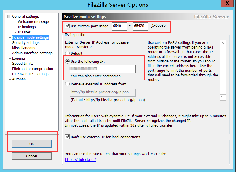 Ftp over tls is not enabled users cannot log in filezilla server getmail faq