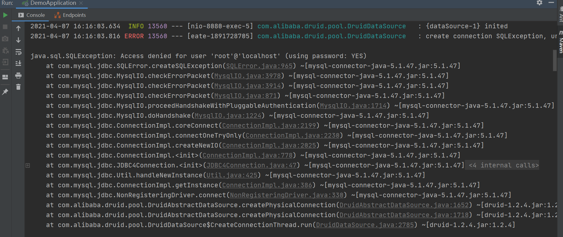 access-denied-for-user-root-localhost-using-password-yes