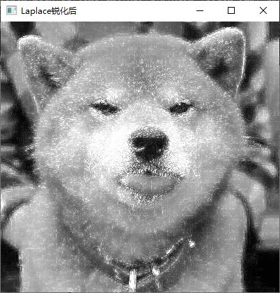 Laplace锐化后图像