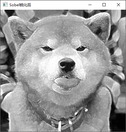 Sobel锐化后图像