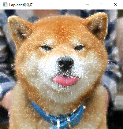 Laplace锐化后图像