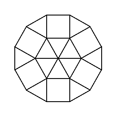 regular dodecagon 题解