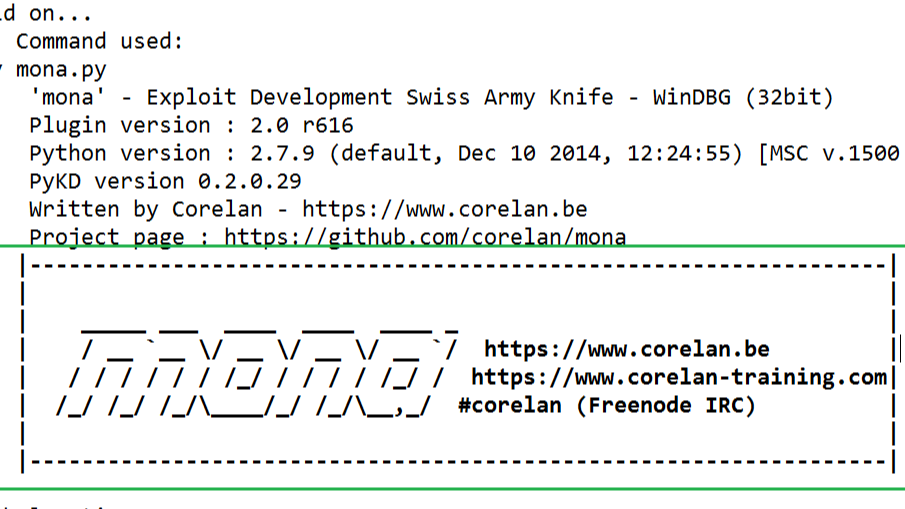 ﻿如何在Windbg中安装Mona