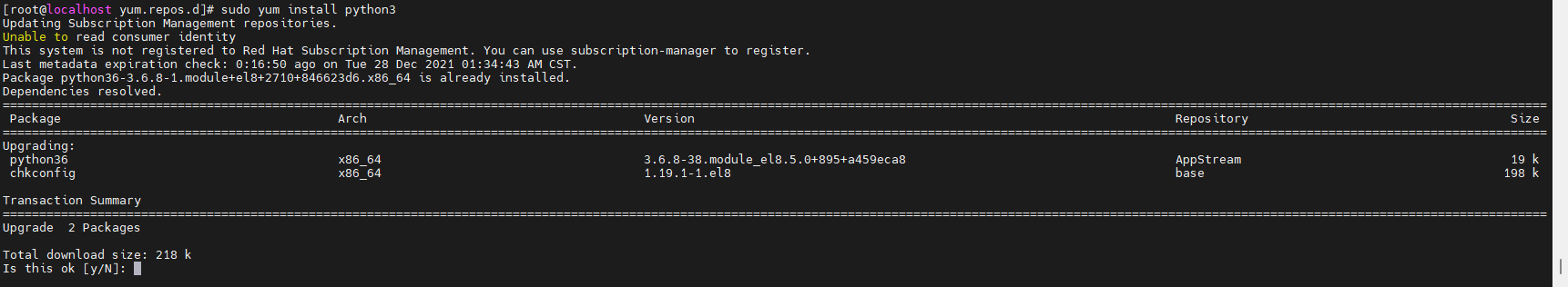 rhel-8-yum-update-yum-install-python3-error-there-are-no-enabled-repos