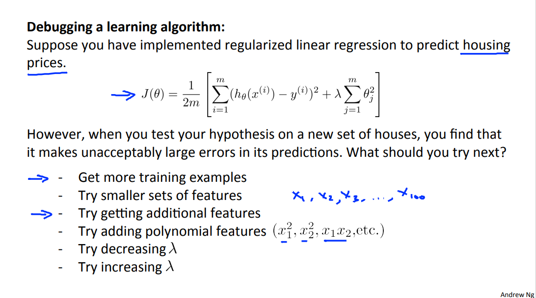 Learn algorithm. Regularized Linear regression. Algorithmic Andrew's. Algorithmic Andrew's Break.