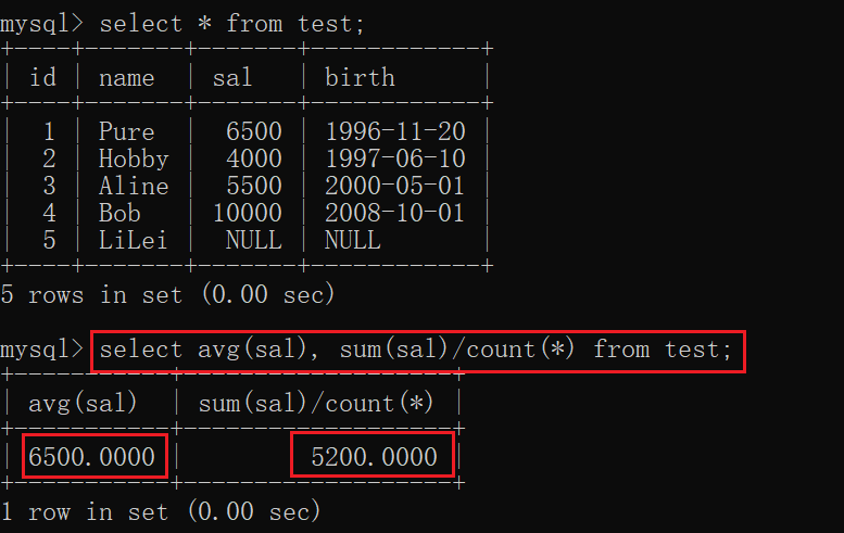 MySQL之函数