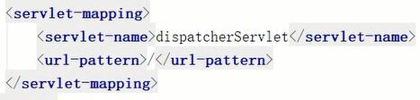 <servl di spat cherServ1 et G/ serv let—name 
servlet—mapping 