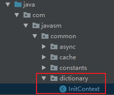 com 
javasm 
V common 
cache 
constants 
dictionary 
InitContext 