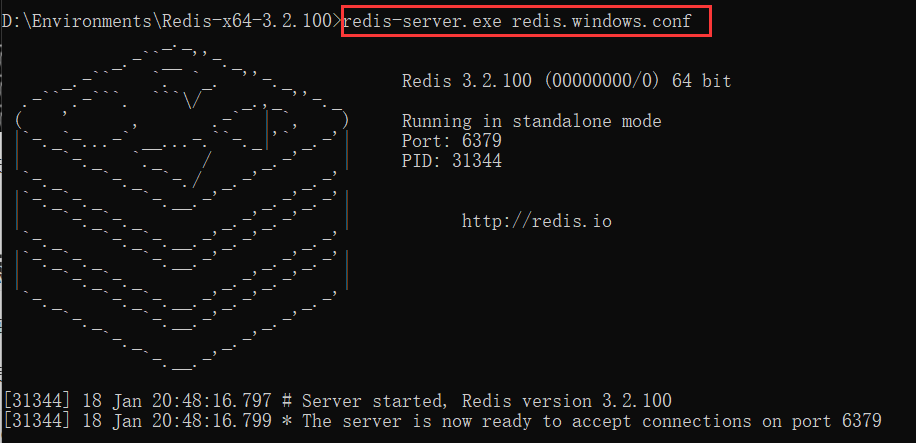 运行redis