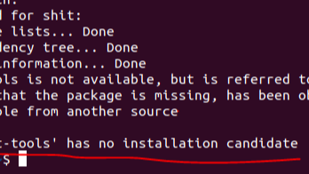 Ubuntu解决安装没有候选