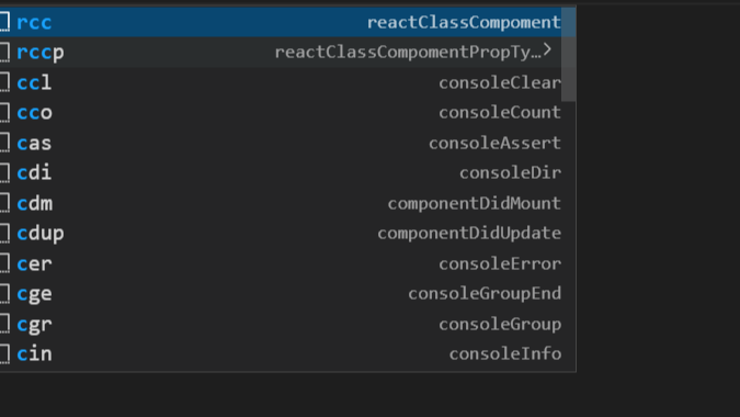 react快速创建组件