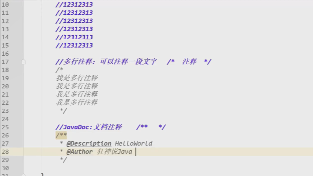 注释