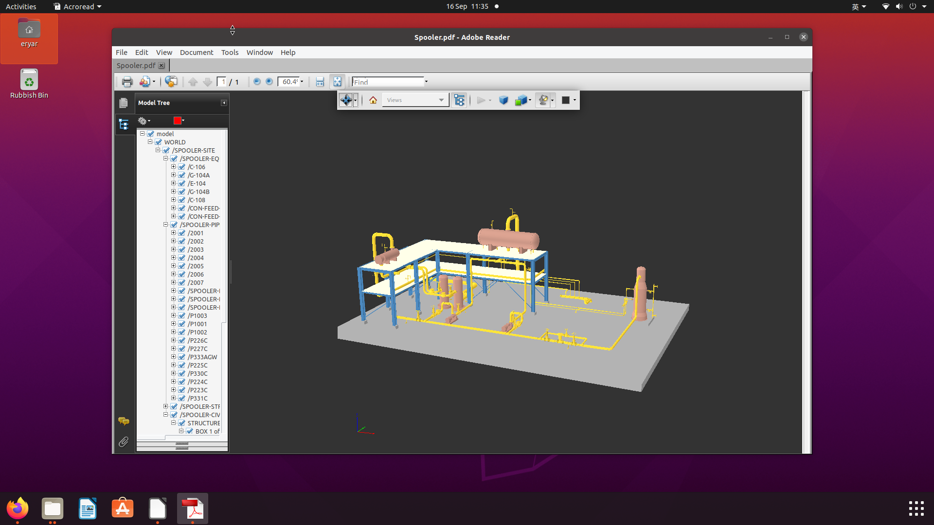 RvmTranslator 3D PDF in Ubuntu