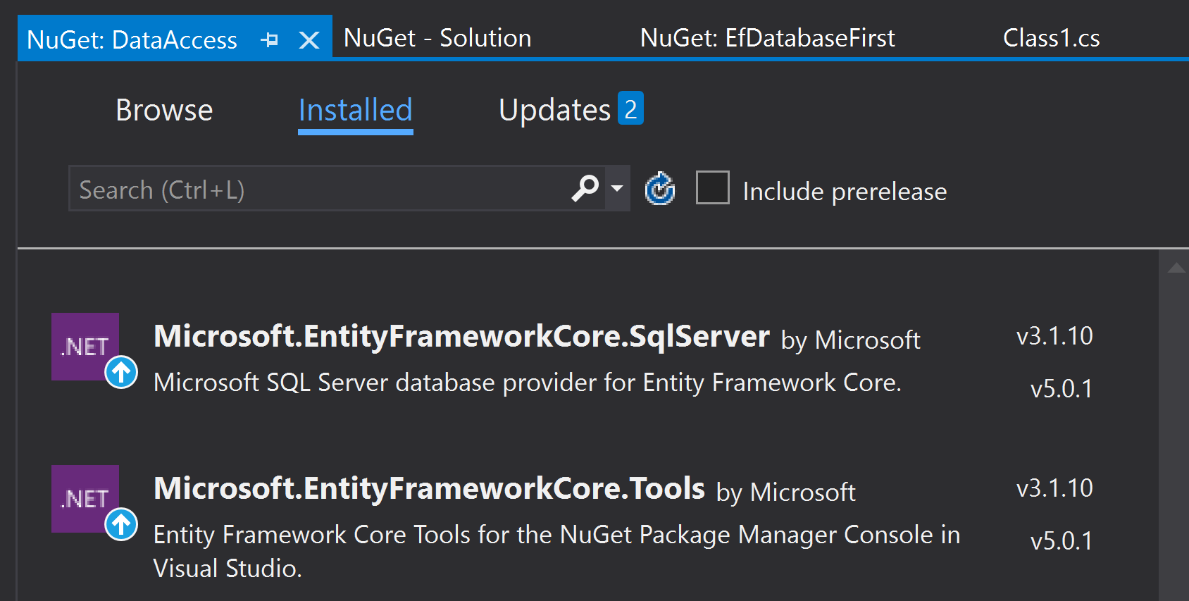 .NET Core学习笔记（9）——Entity Framework Core之Code First