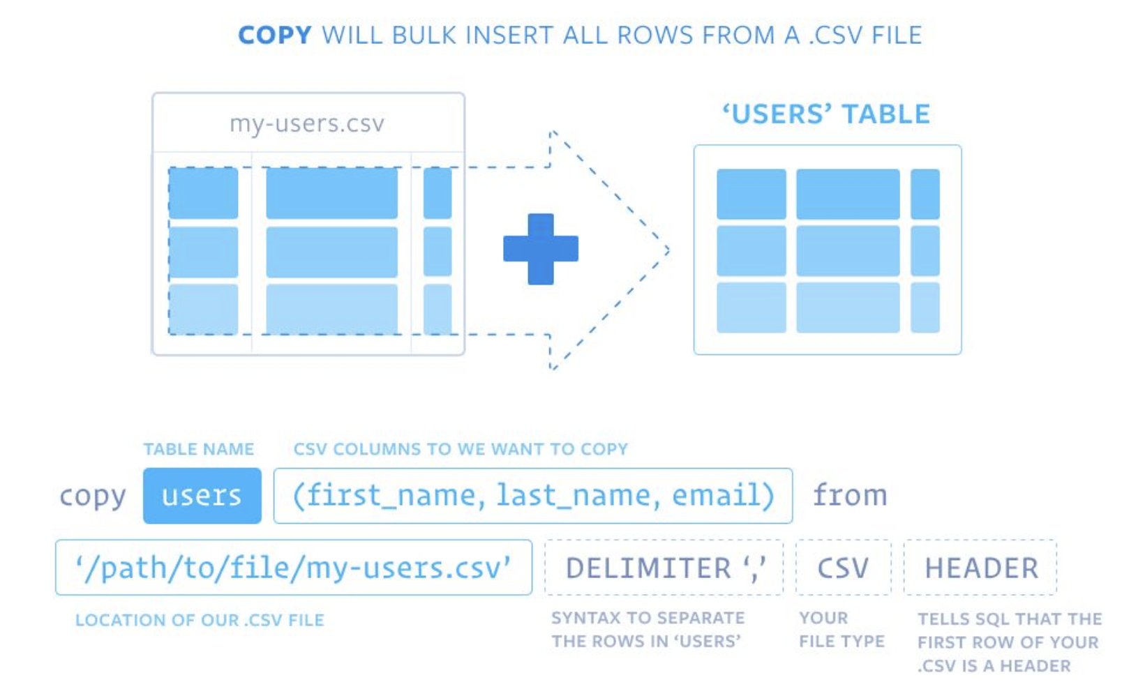 [Postgres] Bulk Insert and Export Data with csv Files with Postgres