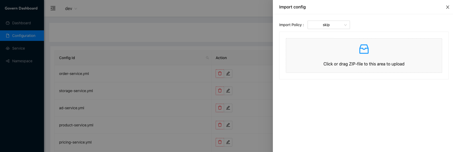 dashboard-config-import