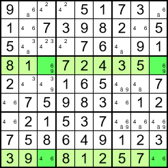 X Wing 数独sudoku Chucklu 博客园