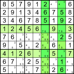 X Wing 数独sudoku Chucklu 博客园