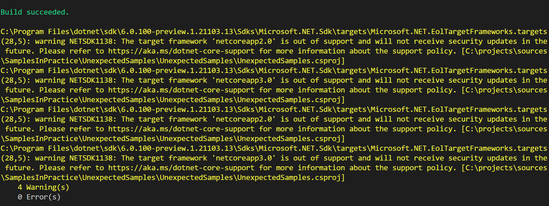 dotnet core TargetFramework 解析顺序探索