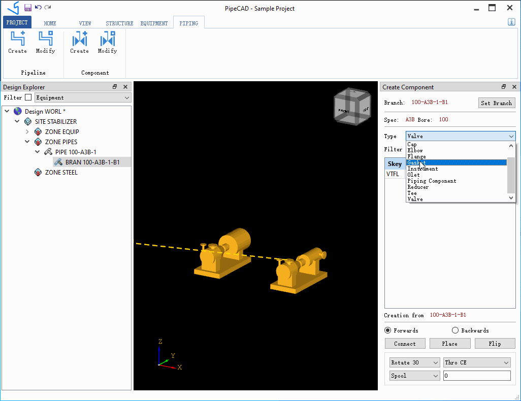 PipeCAD - Piping Component